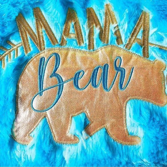Way to Celebrate Mother’s Day Plush Blue Heart Shaped Decorative Pillow Mama B - Picture 5 of 8